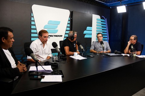 Eduardo Acevedo y Pepe Herrera en Las Voces del Fútbol