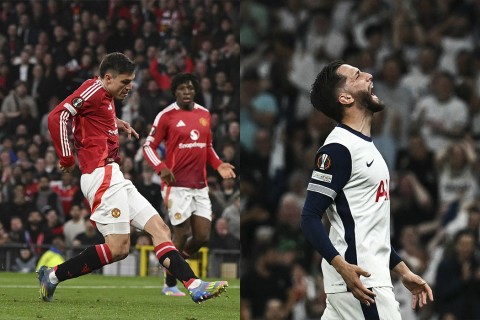 Manuel Ugarte y Rodrigo Bentancur finalistas de la UEFA Europa League