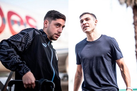 Manuel Ugarte y Federico Valverde se sumaron a los trabajos de la Selección