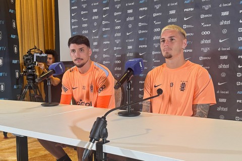 Guillermo Varela y Joaquín Piquerez comparecieron en conferencia de prensa