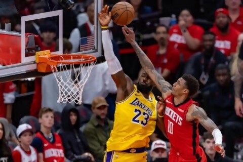Lakers venció a Rockets y avanzó de ronda