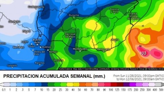 Según el Modelo GFS, el acumulado de lluvias superó el 50% — Clima — Dinámica Rural | El Espectador 810