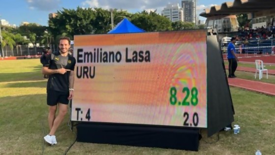Lasa batió el récord nacional de salto largo y clasificó al Mundial — Deportes — Primera Mañana | El Espectador 810